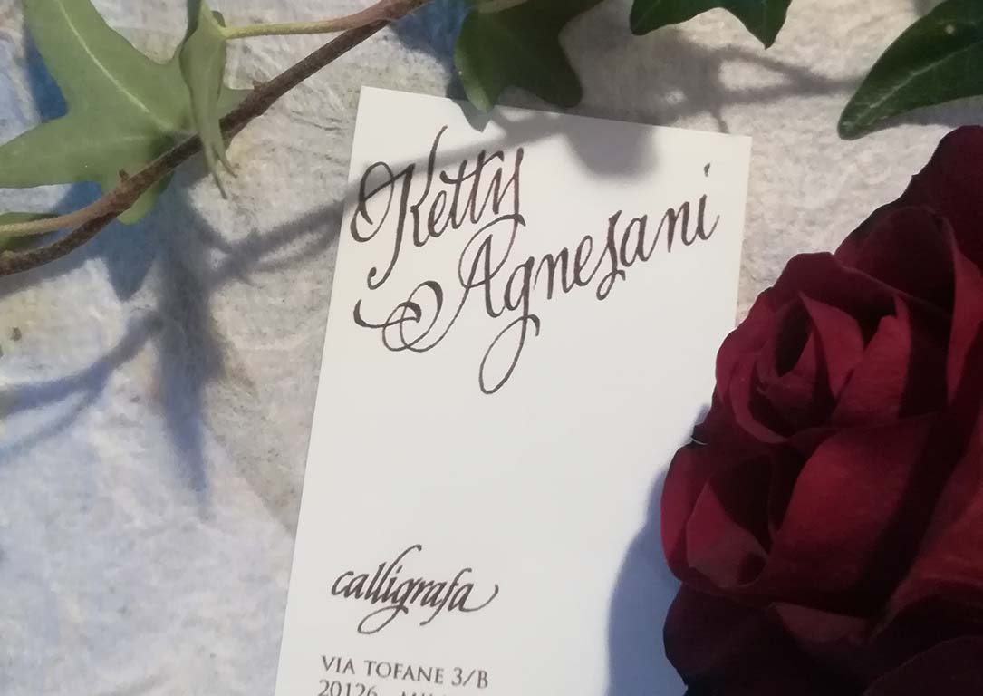 ketty agnesani calligrafa milano la bottega